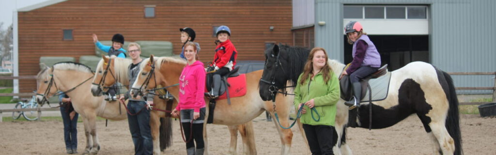 aantal kinderen met visuele beperking op paarden
