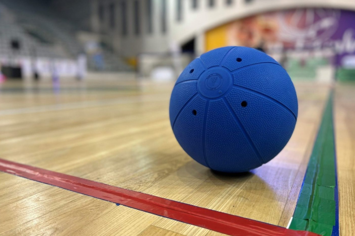 goalball bal van dichtbij